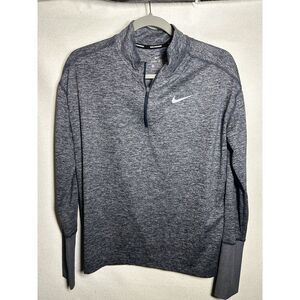 Nike Pro Elite Long Sleeve Men's Running Jersey - Blue, Medium